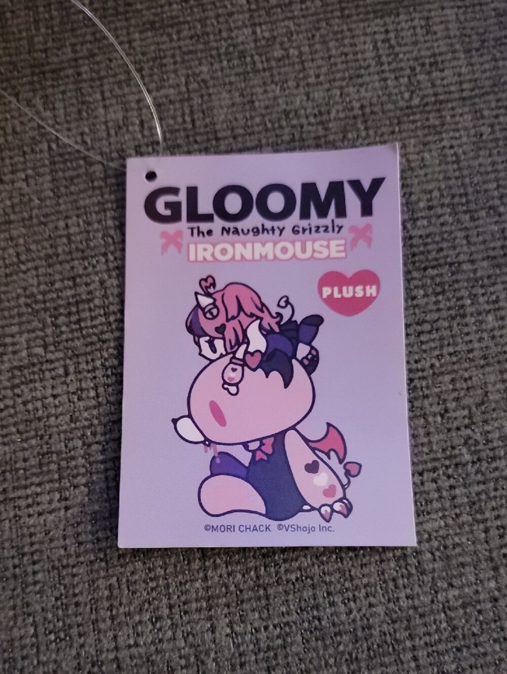 NWT Gloomy Bear X Ironmouse Collaboration Limited Edition Gloomy Bear Plush - Picture 2 of 8